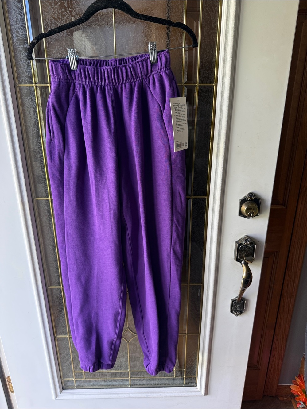 LULULEMON SCUBA MID RISE Joggers IN COLLEGE PURPLE